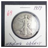 1939 Walking Liberty Half Dollar