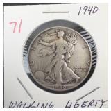 1940 Walking Liberty Half Dollar
