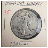 1941-S Walking Liberty Half Dollar