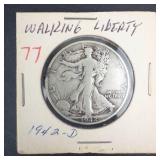 1942-D Walking Liberty Half Dollar