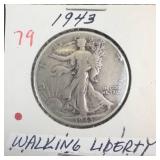 1943 Walking Liberty Half Dollar