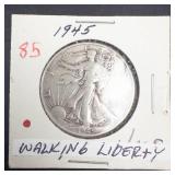 1945 Walking Liberty Half Dollar
