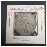 1945-S Walking Liberty Half Dollar