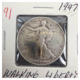 1947 Walking Liberty Half Dollar