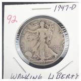 1947-D Walking Liberty Half Dollar
