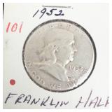 1952 Franklin Half Dollar