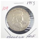 1953 Franklin Half Dollar