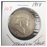 1954 Franklin Half Dollar
