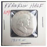 1954-S Franklin Half Dollar