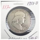 1958-D Franklin Half Dollar