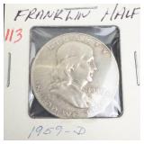 1959-D Franklin Half Dollar