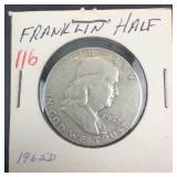 1962-D Franklin Half Dollar