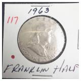 1963 Franklin Half Dollar