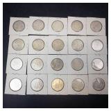 20 (1 roll equivalent)  90% Kennedy Half Dollars, 1964  7.23 oz silver