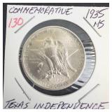 1935 Texas Independence Commemorative Half Dollar, Georgious coin!