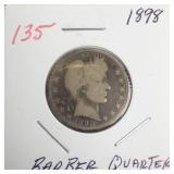 1898 Barber Quarter