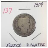 1909 Barber Quarter