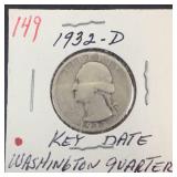 1932-D Washington Quarter, Key Date!