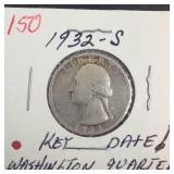 1932-S Washington Quarter, Key Date!