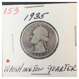 1935 Washington Quarter
