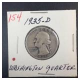 1935-D Washington Quarter