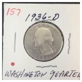 1936-D Washington Quarter
