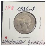 1936-S Washington Quarter
