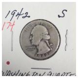 1942-S Washington Quarter