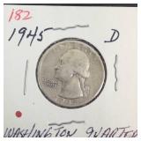1945-D Washington Quarter