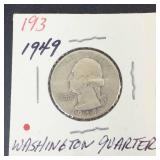 1949 Washington Quarter