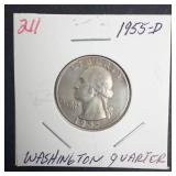 1955-D Washington Quarter
