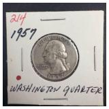 1957 Washington Quarter