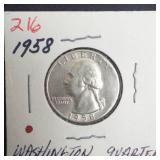 1958 Washington Quarter