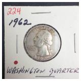 1962 Washington Quarter