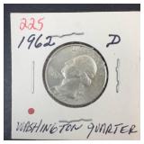 1962-D Washington Quarter