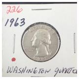 1963 Washington Quarter