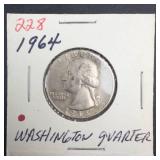 1964 Washington Quarter