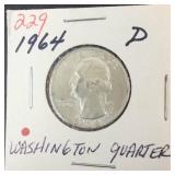 1964-D Washington Quarter