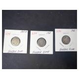 3 Barber Dimes: 1907-D, 1910, 1915