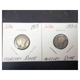 1917, 1917-S Mercury Dimes