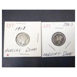 1918, 1918-S Mercury Dimes