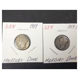 1919, 1919-S Mercury Dimes