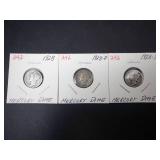 1928 P,D,S Mercury Dimes