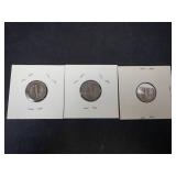 1937 P,D,S Mercury Dimes