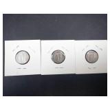 1942 P,D,S Mercury Dimes