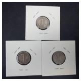 1945 P,D,S Mercury Dimes