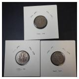1947 P,D,S Roosevelt Dimes