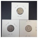 1951 P,D,S Roosevelt Dimes