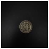 1 roll of 50 Mercury Dimes mixed dates from the 1920's   3.6 oz silver