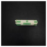 1 roll of 50 mixed Mercury and Roosevelt dimes   3.6 oz silver